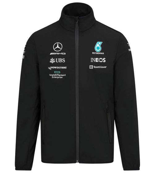 Mercedes-Benz AMG Petronas F1 Mapf1 FW Herren Softshell-Jacke modische Übergangs-Jacke 701219233 001 Schwarz