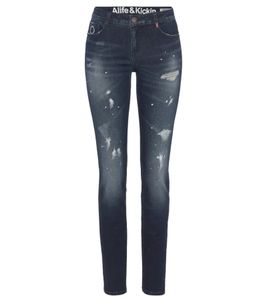 ALIFE AND KICKIN NolaAK Damen Low rise im Destroyed-Look Jeans Baumwoll-Hose 82183301 Dunkelblau