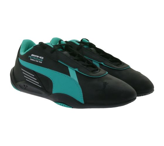 PUMA X Mercedes MAPF1 R-Cat Machina F1 Petronas AMG Casual Sneakers Everyday Sneakers Lace-up Shoes 306846 10 Black/Green