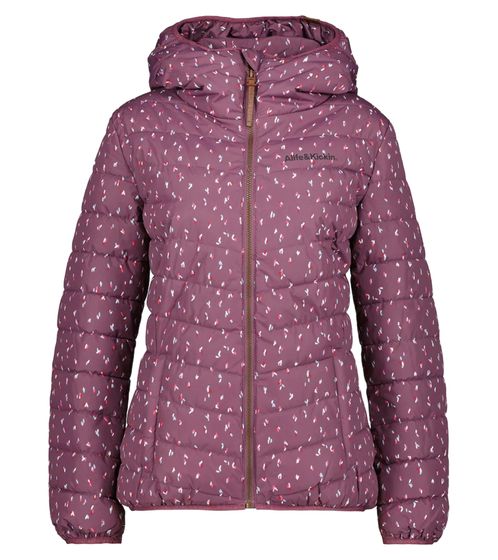 ALIFE AND KICKIN JUELLA-B Damen Winter-Jacke modische Stepp-Jacke mit Kapuze 11281119 Lila