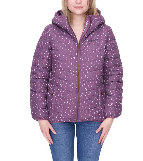 ALIFE AND KICKIN JUELLA-B women's winter jacket, fashionable quilted jacket with hood 11281119 purple