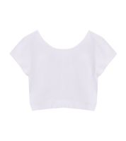KangaROOS girls' summer shirt with a cute bow on the back, leisure top 12026408 white