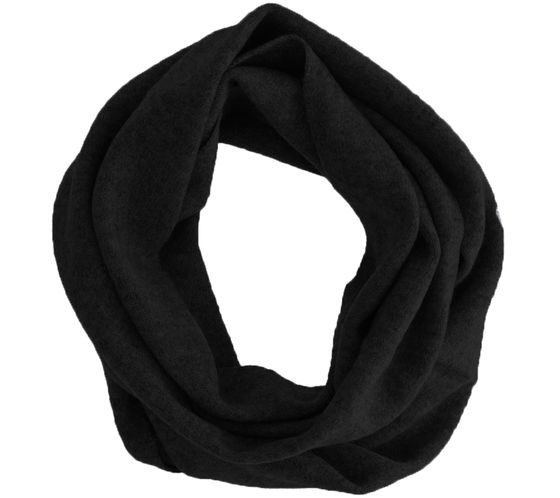 ZWILLINGSHERZ loop scarf with wool content, round scarf, simple basic scarf, neck warmer 4006-2 black