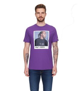 Mercedes-Benz AMG Petronas F1 MAPF1 Portrait Men's Cotton Shirt with Lewis Hamilton Print Round Neck Shirt 701222295 001 Violet