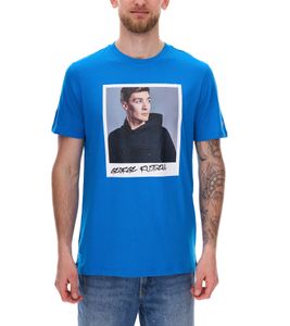 Mercedes-Benz AMG Petronas F1 MAPF1 Portrait Men's Cotton Shirt with George Russel Print Round Neck Shirt 701222296 001 Blue Mercedes-Benz AMG Petronas F1 MAPF1 Portrait Men's Cotton Shirt with George Russel Print Round Neck Shirt 701222296 001 Blue