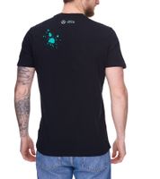 Mercedes-Benz AMG Petronas F1 MAPF1 FW George #63 men's cotton shirt with George Russel print round neck shirt 701220866 002 Black