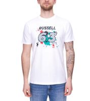 Mercedes-Benz AMG Petronas F1 MAPF1 FW George #63 Men's Cotton Shirt with George Russel Print Round Neck Shirt 701220866 001 White