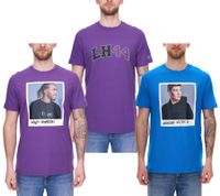 Mercedes-Benz AMG Petronas F1 MAPF1 portrait or logo men's cotton shirt with George Russel print round neck shirt 701222296-701222304 blue or purple Mercedes-Benz AMG Petronas F1 MAPF1 portrait or logo men's cotton shirt with George Russel print round neck shirt 701222296-701222304 blue or purple