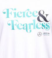 Mercedes-Benz AMG Petronas F1 Fierce and Fearless Graphic T-shirt en coton pour homme 701222348 en noir ou blanc