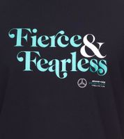 Mercedes-Benz AMG Petronas F1 Fierce and Fearless Graphic T-shirt en coton pour homme 701222348 en noir ou blanc