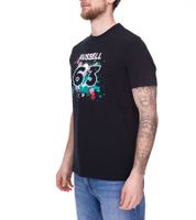 Mercedes-Benz AMG Petronas F1 MAPF1 FW George #63 Herren Baumwoll-Shirt mit George Russel Print Rundhals-Shirt 701220866 Schwarz oder Weiß