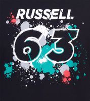 Mercedes-Benz AMG Petronas F1 MAPF1 FW George #63 Herren Baumwoll-Shirt mit George Russel Print Rundhals-Shirt 701220866 Schwarz oder Weiß