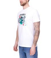 Mercedes-Benz AMG Petronas F1 MAPF1 FW George #63 Herren Baumwoll-Shirt mit George Russel Print Rundhals-Shirt 701220866 Schwarz oder Weiß