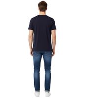 GANT Herren T-Shirt mit großem Marken-Print Baumwoll-Shirt Rundhals-Shirt 2023000 433 Navy