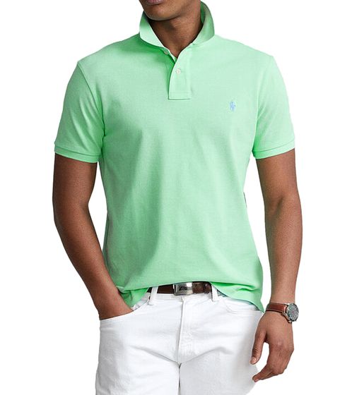 POLO RALPH LAUREN men's polo shirt slim fit cotton shirt short sleeve shirt polo shirt 710680784274 mint green