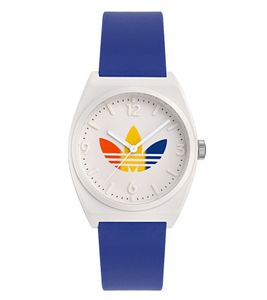 adidas Retro Wave Two wristwatch with water resistance 5 ATM quartz watch AOST24070 blue/white adidas Retro Wave Two wristwatch with water resistance 5 ATM quartz watch AOST24070 blue/white
