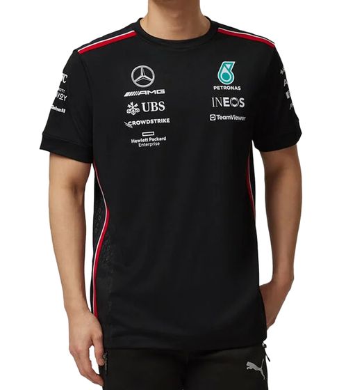 Mercedes-Benz AMG Petronas F1 2023 Team Shirt Men's T-Shirt Motorsport Short Sleeve 701223428 001 Black