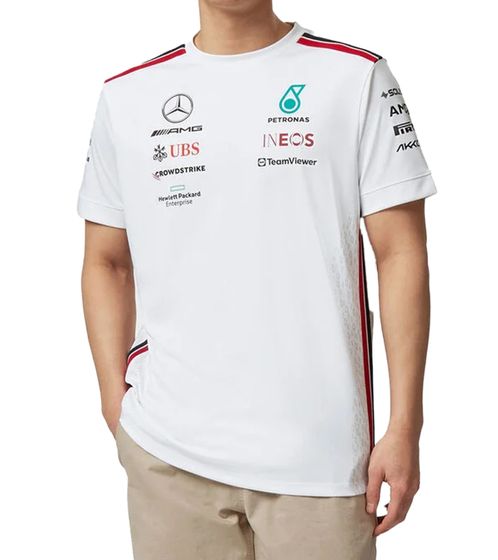 Mercedes-Benz AMG Petronas F1 2023 team shirt men's T-shirt motorsport short sleeve 701223428 002 white