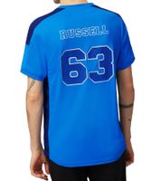 T-shirt basique pour homme Mercedes-Benz AMG Petronas F1 MAPF1 FW George Russell avec imprimé GR63 Chemise de tous les jours 701222311 001 Bleu