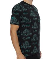 T-shirt homme Puma X Mercedes-Benz AMG Petronas F1, chemise en coton élégante avec imprimé de voiture de course sur toute la surface 621156 01 Noir