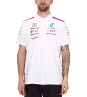 Polo de l'équipe Mercedes-Benz AMG Petronas F1 2023 Chemise de sport automobile pour hommes Chemise à manches courtes 701223408 001 noir