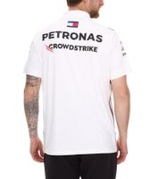 Polo de l'équipe Mercedes-Benz AMG Petronas F1 2023 Chemise de sport automobile pour hommes Chemise à manches courtes 701223408 001 noir