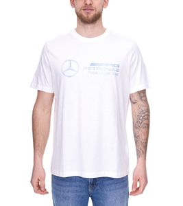 T-shirt Puma X Mercedes-Benz AMG Petronas F1 pour homme, chemise élégante en coton 621157 03 Blanc