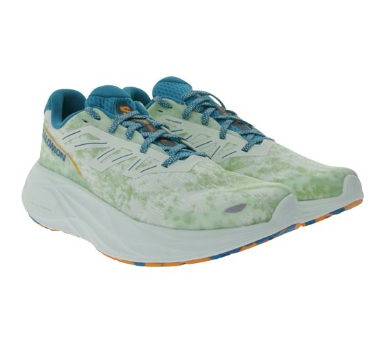 Chaussures de course SALOMON Aero Glide 2 pour hommes avec baskets energyFOAM Chaussures de jogging 475243 Blanc/Vert/Bleu