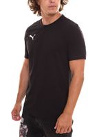 Lot de 2 t-shirts décontractés pour hommes PUMA TeamGoal 23 avec logo brodé en coton pour maillot de football 656578 03 Noir