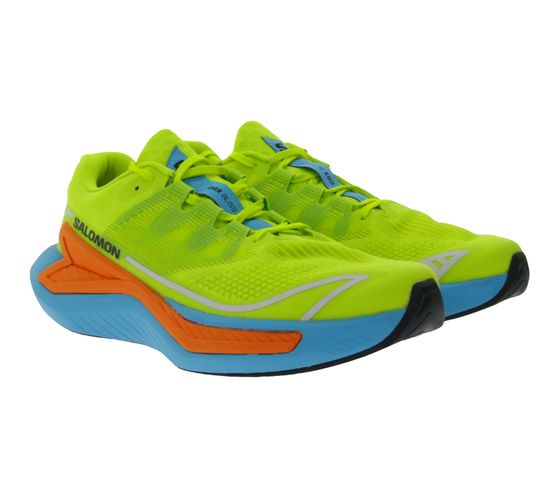 Chaussures de trail running SALOMON DRX Bliss Sulphur pour hommes avec chaussures de course à pied energyFOAM Sneaker 474391 Jaune/Bleu/Orange