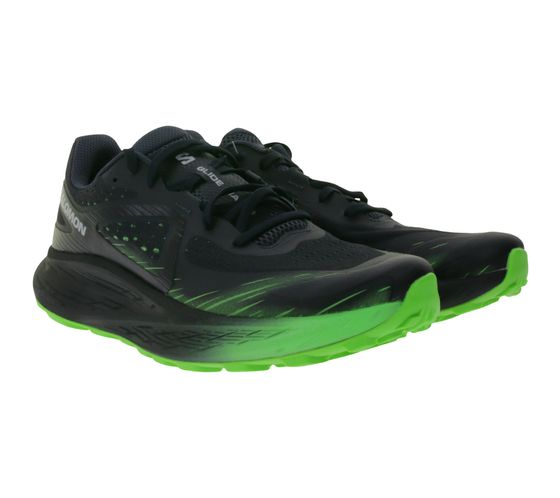 SALOMON GLIDE MAX TR Chaussures de trail running pour hommes avec energyFOAM Baskets Chaussures de course 474391 Noir/Vert