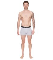 Lot de 2 boxers homme Kappa avec lettrage de marque et logo caleçon 351K1JW ADK gris foncé/gris clair/rouge