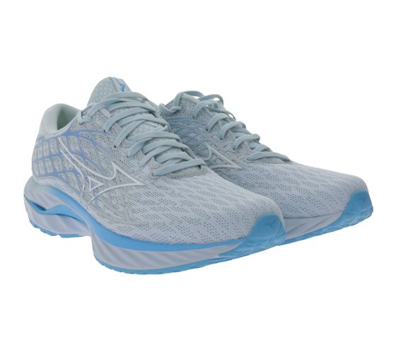 Chaussures de course pour femmes Mizuno Wave Inspire 20 avec chaussures de sport Enerzy Foam J1GD244471 Bleu/Gris