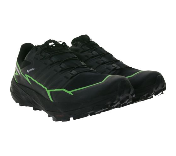 SALOMON Thundercross GTX Chaussures de trail running pour homme avec membrane Gore-Tex Baskets Chaussures de course 472790 Noir/Vert