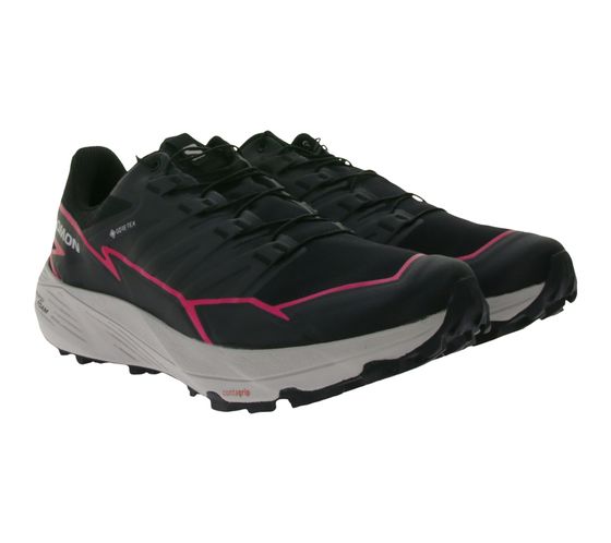 SALOMON Thundercross GTX Chaussures de trail running avec membrane Gore-Tex Baskets Chaussures de course 473835 Noir/Rose