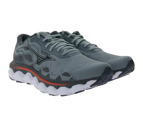 Chaussures de course pour hommes Mizuno Wave Horizon 7 avec chaussures de sport Enerzy Foam J1GC242601 Gris/Noir/Rouge