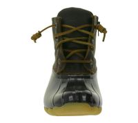 SPERRY Saltwater Stivali da donna impermeabili alla caviglia in vera pelle e tecnologia Wave Sipping STS88108 STS91176 Nero o Marrone