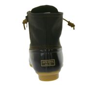 SPERRY Saltwater Stivali da donna impermeabili alla caviglia in vera pelle e tecnologia Wave Sipping STS88108 STS91176 Nero o Marrone