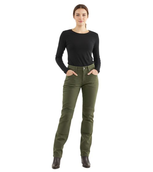 DAINESE Casual Slim Lady Tex women's motorcycle pants with Pro-Shape 2.0 protectors Motorcycle jeans Motorsport pants 202755157 Green