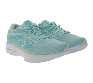 MIZUNO Wave Rider 27 women's jogging shoes, running shoes with Enerzy Foam and Wave Plate J1GD230374 turquoise/white