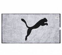 4er Sparpack PUMA Baumwoll-Badetuch Fitness-Tuch Frottee-Handtuch mit großem Marken-Logo 50cm x 100cm 054553 Rot oder Schwarz
