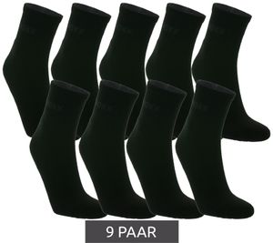 9 paires de chaussettes basses MEXX avec détails logo chaussettes en coton chaussettes baskets SS2305999U 193911 noir