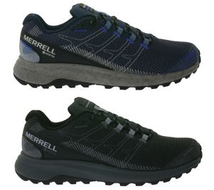 MERRELL Fly Strike Gore-Tex men's running shoes sustainable trail running shoes waterproof GTX sneakers black or dark blue