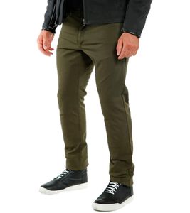 DAINESE Casual Slim Tex Pants Men's Motorcycle Pants with Pro-Shape 2.0 Protectors Motorcycle Jeans Motorsport Pants 201755155 118 Olive Green