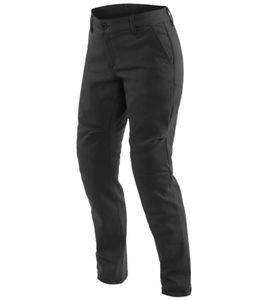 DAINESE Chinos Lady Tex women's motorcycle pants with Pro-Shape 2.0 protectors motorcycle chinos motorsport pants 202755145 black