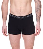 2er Pack Kappa Herren Boxershorts mit Marken Schriftzug und Logo Unterhose in verschiedenen Farben wie Schwarz, Grau, Anthrazit und Blau