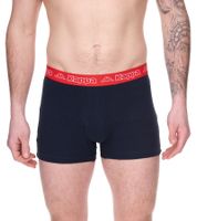 2er Pack Kappa Herren Boxershorts mit Marken Schriftzug und Logo Unterhose in verschiedenen Farben wie Schwarz, Grau, Anthrazit und Blau