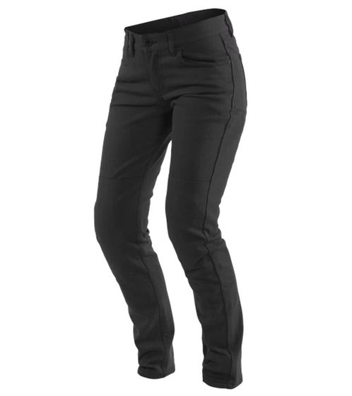 DAINESE Classic Slim Lady Tex Women's Motorcycle Pants with Pro-Shape 2.0 Protectors Motorcycle Jeans Motorsport Pants 202755152 001 Black