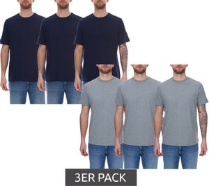 Pack of 3 Puma Statement Deluxe Edition Base sustainable men's cotton shirt T-shirts 683509 gray or dark blue