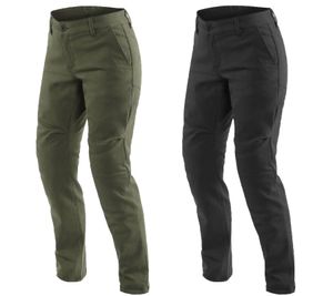 DAINESE Chinos Lady Tex women's motorcycle pants with Pro-Shape 2.0 protectors Motorcycle Chino Motorsport Pants 202755145 Black or Olive